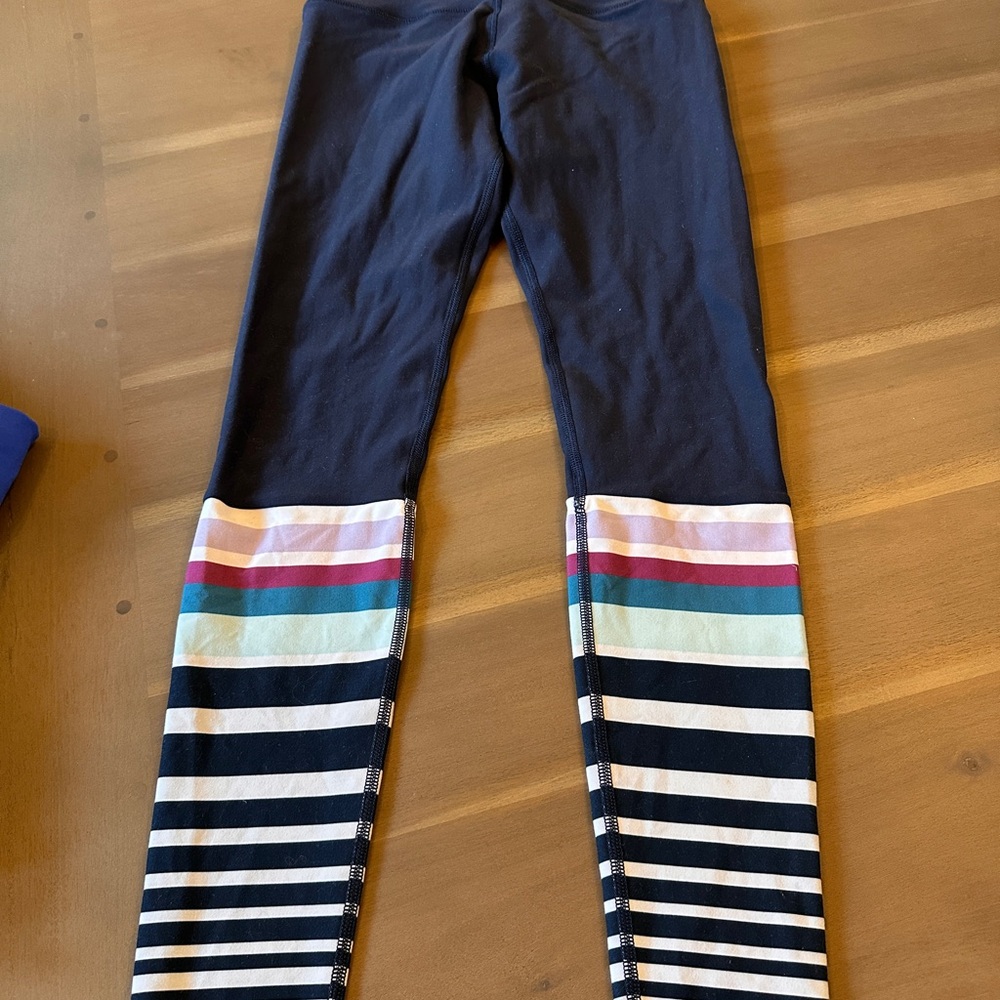 Lorna Jane Women's Leggings with Multicolor Stripes
